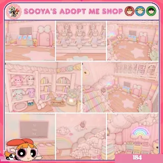Adopt Me! Sugarbunny Pastel Rainbow House Build