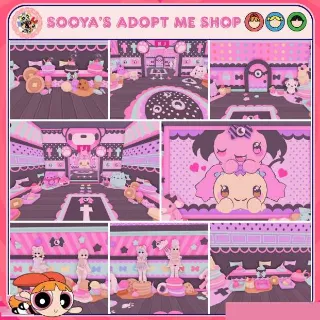 Adopt Me! Gloomy Bear Pastel Goth House Build