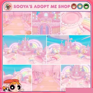 Adopt Me! Rainbow Sky Castle Grinding House Build