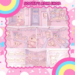 Adopt Me! Pastel Teddy Bear House Build