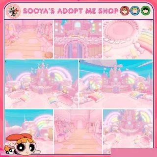 Adopt Me! Rainbow Sky Castle Grinding House Build