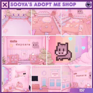 Adopt Me! Cutecore Daycare House Build
