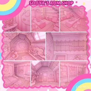 Adopt Me! Strawberry Numnom House Build