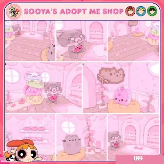 Adopt Me! Watermelon Pusheen/Kitty House Build