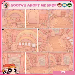 Adopt Me! Molang's Rainbow Pastel Grinding House Build
