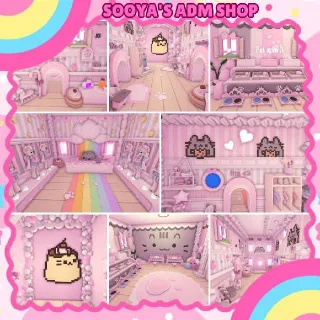 Adopt Me! Pixel Pusheen House Build