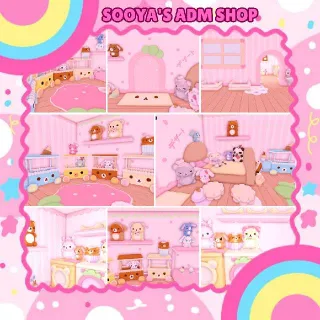 Adopt Me! Bear x Sugarbunny Bedroom House Build