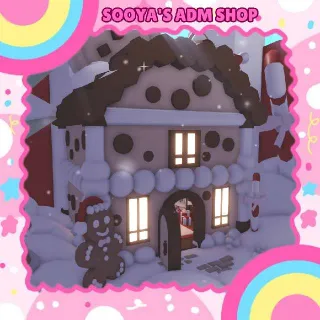 Adopt Me! Gingerbread Kitty Village House Build