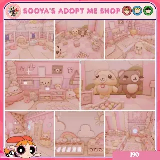 Adopt Me! Pastel Twin Teddy Bear House Build