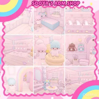 Adopt Me! Rainbow Little Twn Star House Build