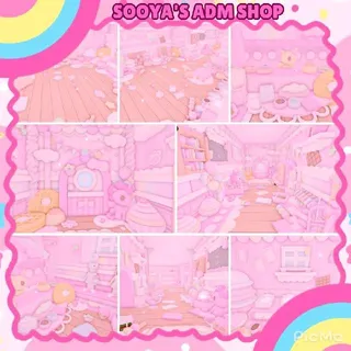 Adopt Me! Pink Pastel Tokidoki House Build