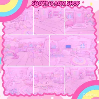 Adopt Me! Soft Pink Usahana House Build