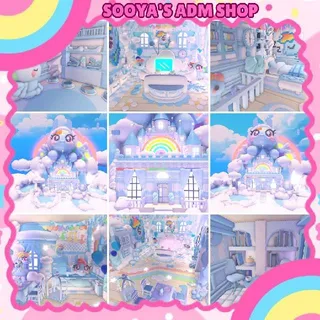 Adopt Me! Rainbow Dash Castle House Build