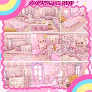 Adopt Me! Teddy's Pastel Bakery House Build