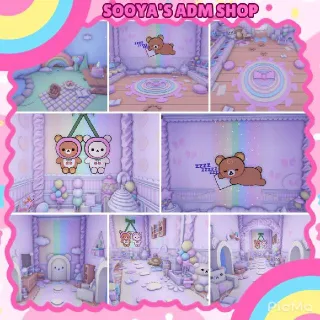 Adopt Me! Rainbow Kurilakkuma House Build
