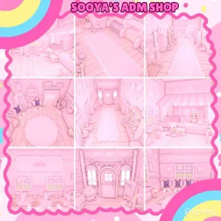 Adopt Me! Cotton Pink Bakery/Boutique/GrindingHouse Build