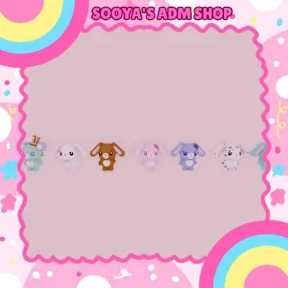 Adopt Me! x8 Sugarbunny Plushies