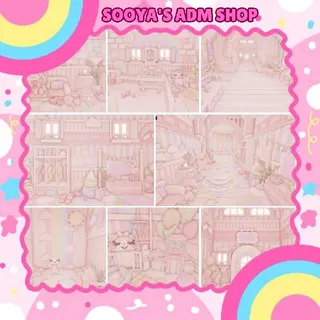 Adopt Me! Rainbow Kitty Pastel House Build