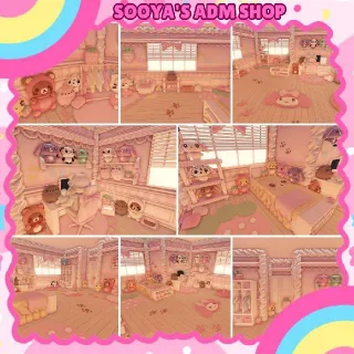 Adopt Me! Sugarbunny Plushcore Bedroom House Build