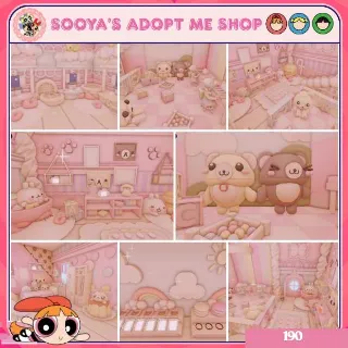 Adopt Me! Pastel Twin Teddy Bear House Build
