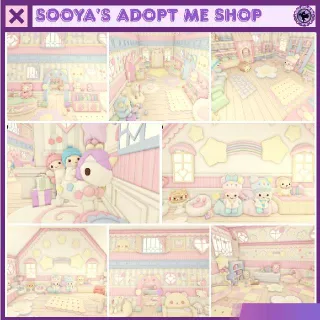 Adopt Me! Chibi Little Twin Star House Build