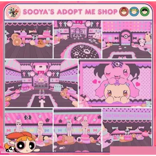 Adopt Me! Gloomy Bear Pastel Goth House Build