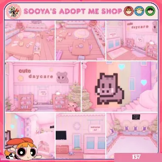 Adopt Me! Cutecore Daycare House Build
