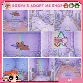 Adopt Me! Rainbow Kurilakkuma House Build