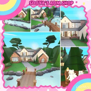 Adopt Me! Realistic Riverside FarmHouse Build