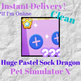 Huge Pastel Sock Dragon