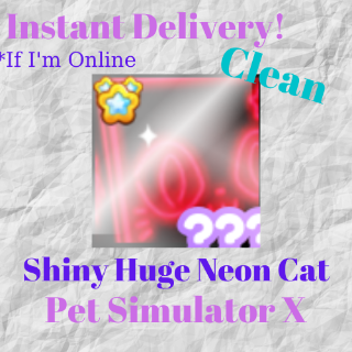 Shiny Huge Neon Cat - Game Items - Gameflip