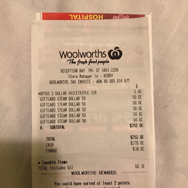 Roblox Gift Cards Woolworths