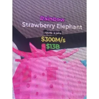 Strawberry Elephant Rainbow