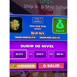 Ship Ship Ship Sahur Jungle