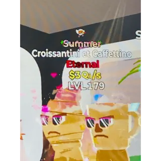 Croissantini et Caffettino 3Qi/s