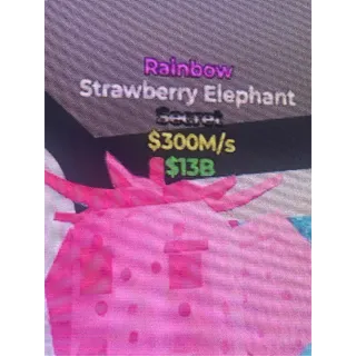 Strawberry Elephant Rainbow