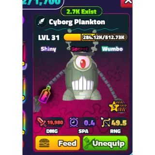 Shiny wumbo SF cyborg plankton