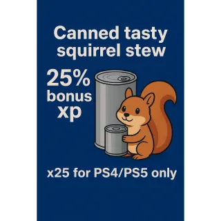 50 canned tasty squirrel stew 
