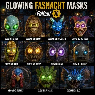 Fasnacht Glowing Mask Bundle