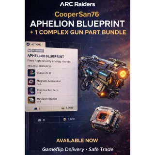 APHELION BLUEPRINT + 1 complex Gun Part