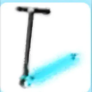 Neon Blue Scooter