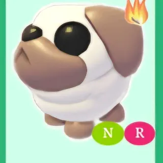 Neon Snowball Pug Ride