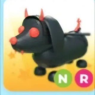 Neon Halloween Evil Dachshund Ride