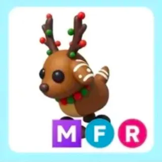 Mega Neon Gingerbread Reindeer Ride