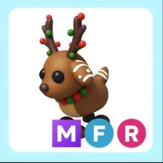 Mega Neon Gingerbread Reindeer Fly Ride
