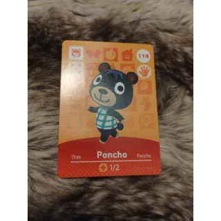 Poncho Animal Crossing Amiibo Card