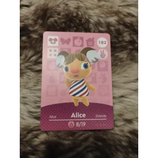 Alice Animal Crossing Amiibo Card