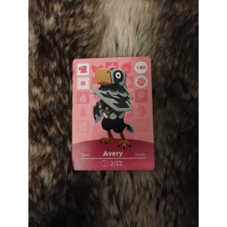 Avery Animal Crossing Amiibo Card
