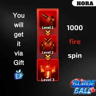 fire spins blade ball