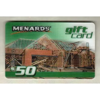 $50.00 USD Menards Gift Card